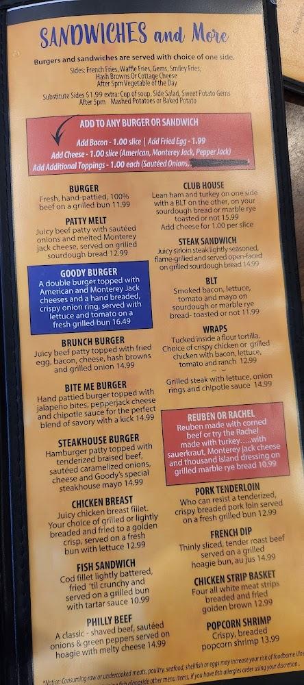 Goody's Grill Menu image 4